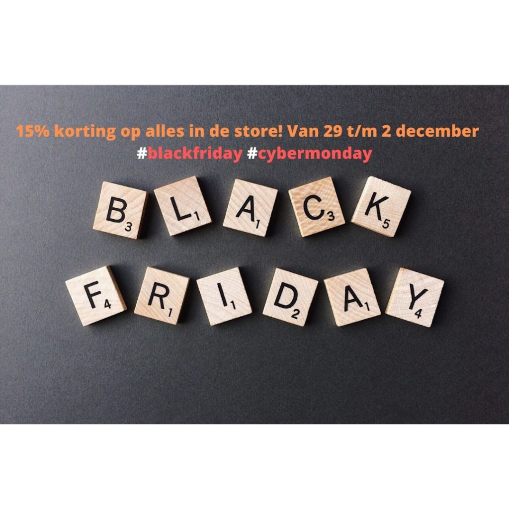 black friday en cyber monday kortingsaffiche