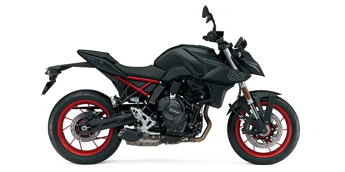 GSX-8S in een witte studio.