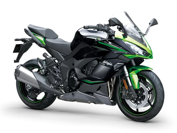 Productfoto 2023 Kawasaki Ninja 1000 SX Candy Lime Groen op witte achtergrond