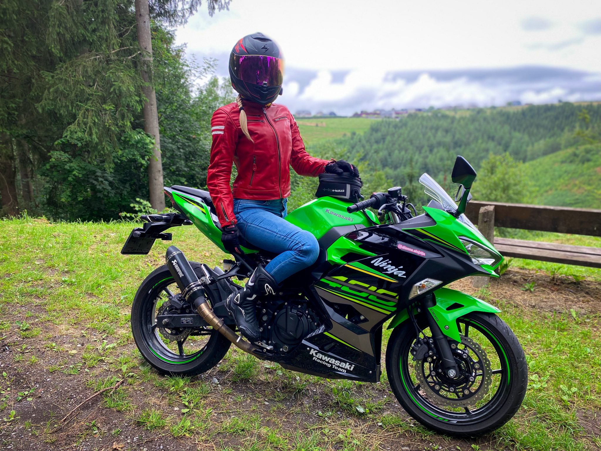 Motorvakantie foto kawasaki ninja 400