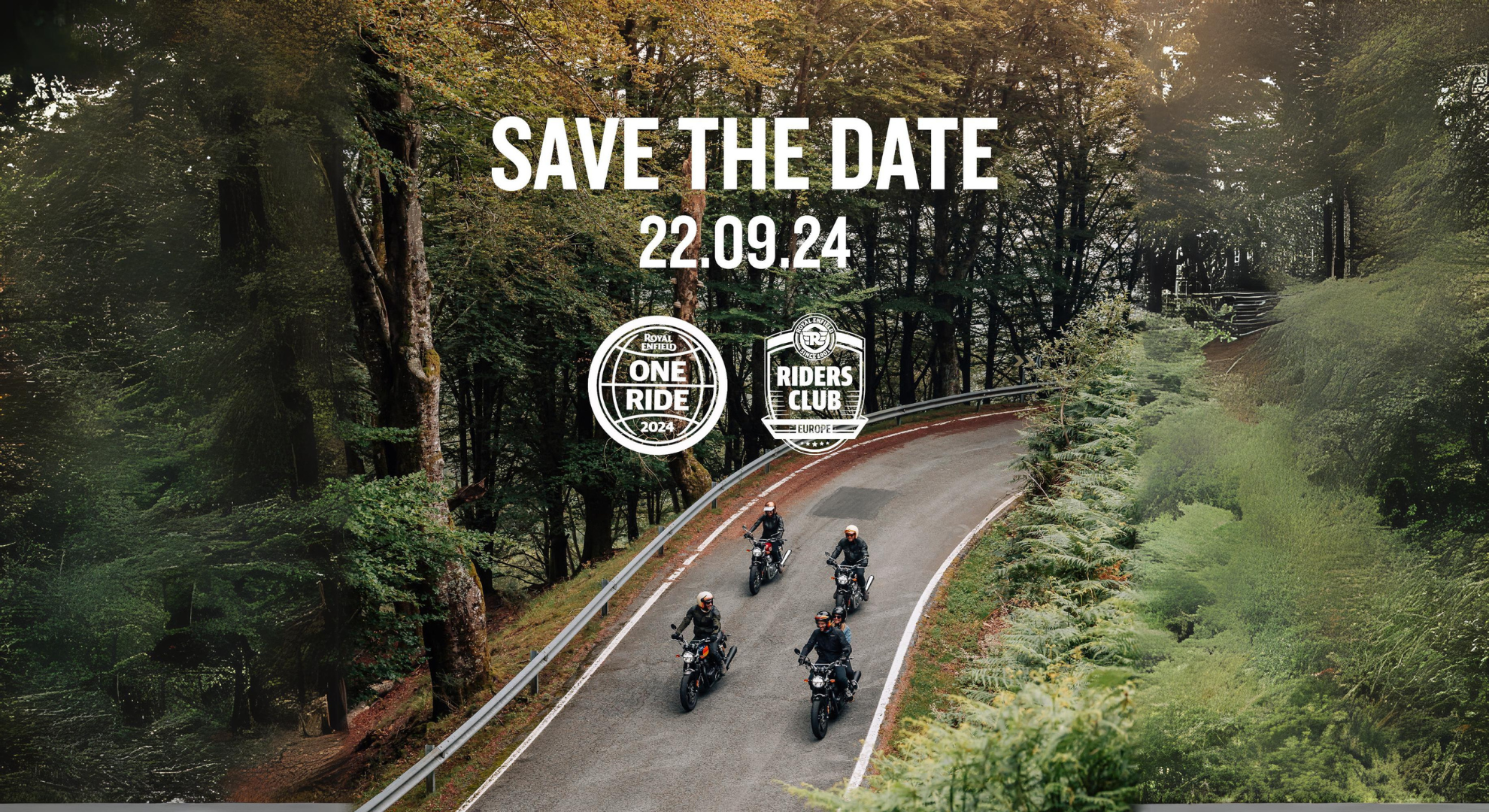 Rijders op Royal Enfield motoren.