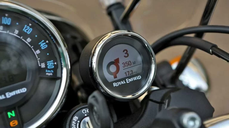 Close up van tripper navigatiesysteem.