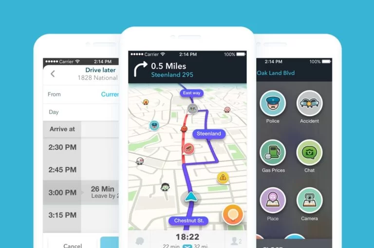 productfoto van waze voor motornavigatie