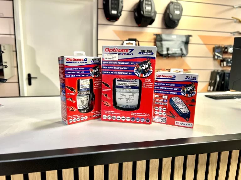 3 druppelladers op een rij op de balie