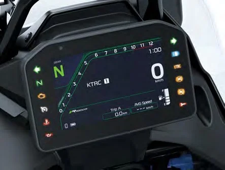 5-inch TFT-kleurendisplay van de Kawasaki KLE650 SE