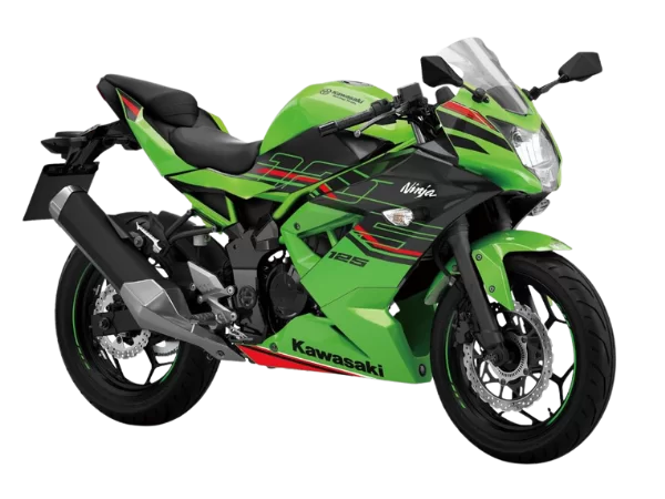 Ninja motor in witte studio