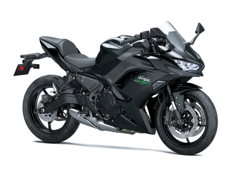 Kawasaki Ninja 650 2027 Metallic Flat Spark Black en Metallic Carbon Gray