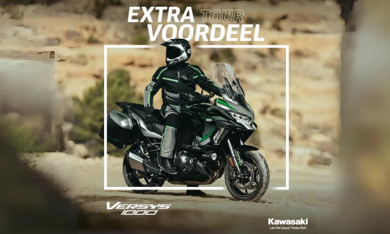 Versys 1000 met tour pakket in mooi landschap