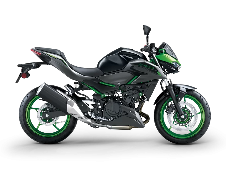 studio foto Kawasaki Z500 SE 2024