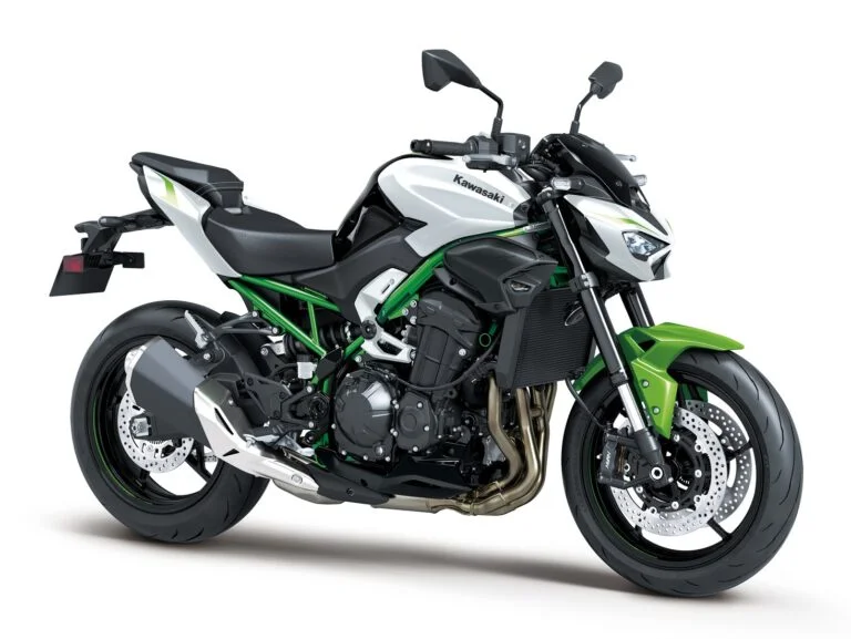 Kawasaki Z900 2027 Pearl Blizzard White Plasma Lime Green Ebony