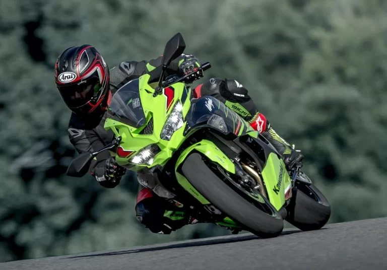 Kawasaki Ninja in de bocht