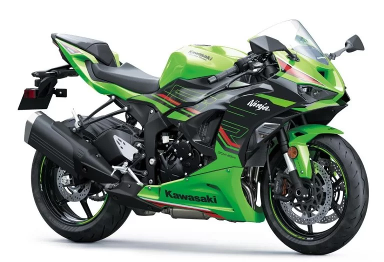 Kawasaki supersport in witte studio