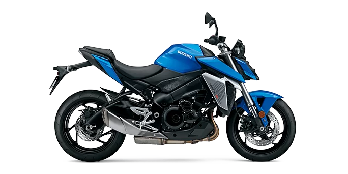 Productfoto 2023 Suzuki GSX S950 blauw op witte achtergrond