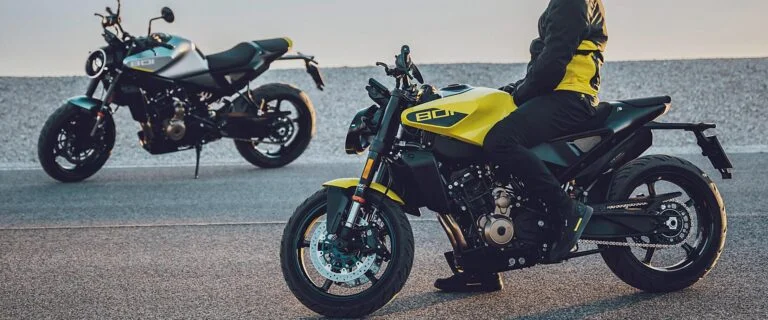 Husqvarna Vitpilen 801 in geel en zilver