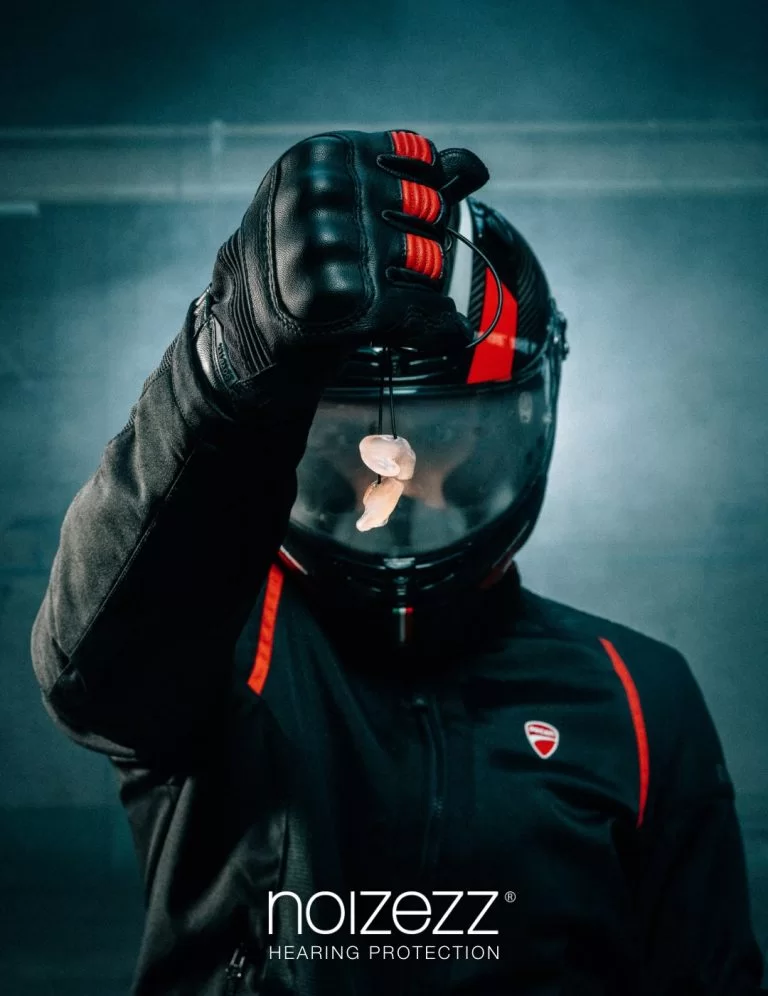 op maat gemaakte oordoppen voor motorrijders