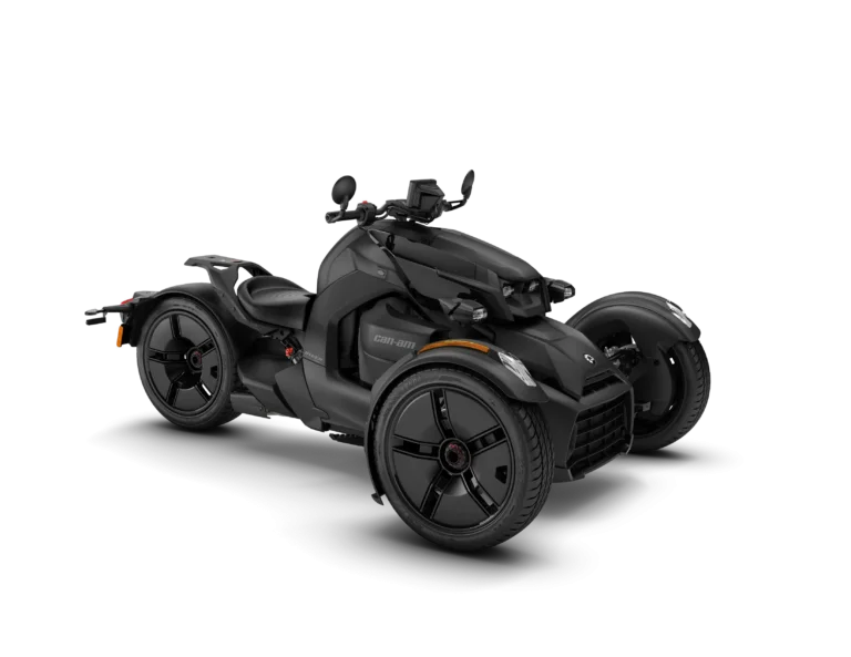 Can-Am Ryker Sport 2027 in Deep Black, schuin van voren
