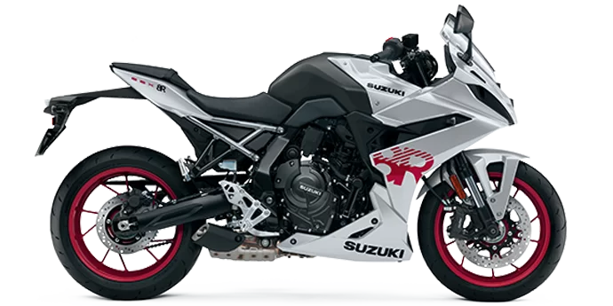 Suzuki in een witte studio.