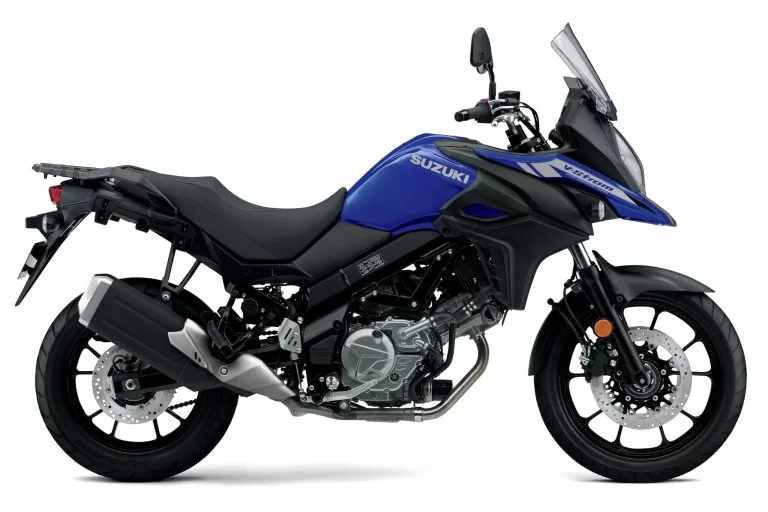 Suzuki v-strom dl650 2024 in het blauw