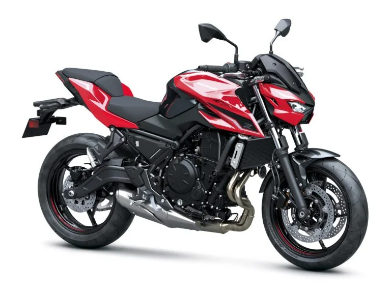 Kawasaki Z650 S 2027 Candy Persimmon Red Metallic Carbon Gray